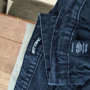 Hot Topic Charcoal Black Denim Pants